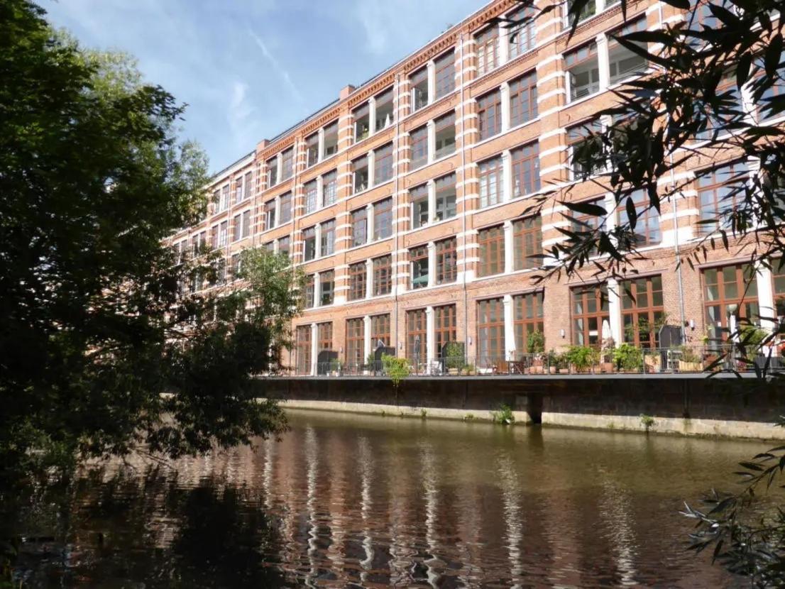 Relax-Wohnung Mit Balkon Ueber Die Weisse Elster Leipzig Exteriör bild